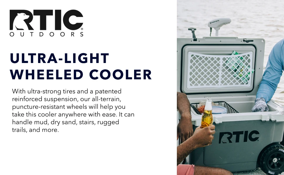 RTIC 52 Quart Ultra-Light Wheeled Hard Cooler